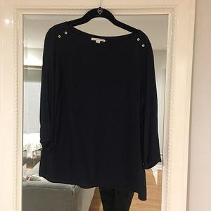 Banana Republic navy blouse